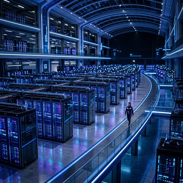 Futuristic Cloud Server